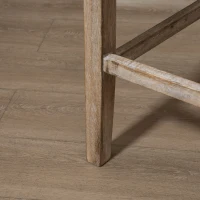 HOMCOM Modern Bar Stools, Tufted Upholstered Barstools, Pub Chairs with Back, Rubber Wood Legs for Kitchen, Dinning Room, Set of 2, Grey(m-8)