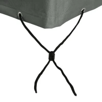 Outsunny Patio Furniture Covers, Waterproof, Windproof Anti-UV 600D Heavy Duty Oxford Fabric Outdoor Furniture Cover for Dining Table Chair Set, 108" x 80" x 35", Charcoal Grey(m-10)