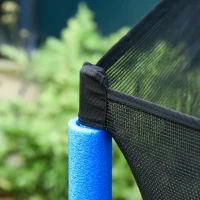 Outsunny Φ5FT Kids Trampoline with Enclosure Net for Age 3 to 6 Years, Mixed Color(m-8)