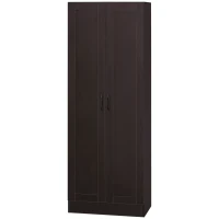 HOMCOM 66" Kitchen Pantry Cabinet, Freestanding Storage Cabinet with 2 Soft Close Doors and 4 Shelves, Dark Walnut(m-11)