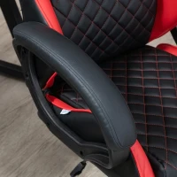 Vinsetto High Back Office Chair Gaming Chair Racing Executive Desk Chair with PU Leather, Adjustable Height, Red(m-10)
