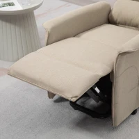 HOMCOM Power Lift Chair for Seniors, Electric Lift Recliner Chair with Remote Control, Side Pockets for Living Room, Beige(m-9)