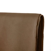 Outsunny 4-Panel Replacement Gazebo Curtains Gazebo Privacy Sidewall for 10' x 13' Canopy, Hooks/C-Rings Included, Dark Brown(m-9)