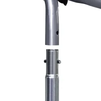 PawHut Chicken Run, 23' x 6.6' Metal Chicken Coop with Waterproof and Anti-UV Cover, Spire Roof, Door, for 12-14 Chickens, Ducks, Rabbits, Sliver(m-9)