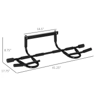 Soozier Doorway Pull Up Bar, Multifunctional Chin Up Bar, Door Exercise Equipment for Home Gym(m-3)
