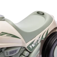 Qaba Foot to Floor Toddler Ride on Toy, Sliding Toddler Car with Music and Bubble, for 2-5 Years Old, Cream White(m-9)