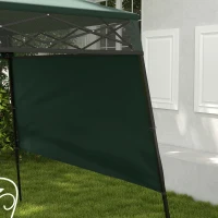 Outsunny 7' x 7' Pop Up Canopy Gazebo Tent with Backpack & Adjustable Legs, Green(m-10)