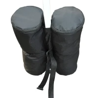 Outsunny 33lbs Canopy Weights Bags for Stability, Sandbag Anchor for Gazebo, Pop Up Tent Canopy, Canopies, Set of 4 - Black(m-9)