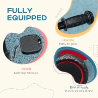 Qaba Large Kids Tricycle for Toddler 2-5 Year Old Girls and Boys, Toddler Trike Bike with Adjustable Seat, Safety Belt,  Two Storage Baskets, Red(m-7)