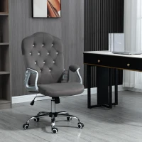 Vinsetto Home Office Chair with Adjustable Height and Tilt, Dark Gray(m-10)