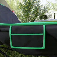 Outsunny Foldable Camping Chair Padded Moon Saucer Chair with Carry Bag, Storage Pocket for Outdoor, Beach, Picnic, Hiking, Fishing, Travel(m-10)