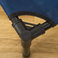 PawHut Elevated Dog Bed, Raised Dog Cot for M Sized Dogs, Indoor & Outdoor, 30" x 24" x 7", Blue(m-9)