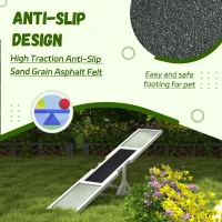 PawHut Wood Pet Seesaw, Dog Agility Training Equipment for Obedience Training, Weather Resistant, White(m-5)