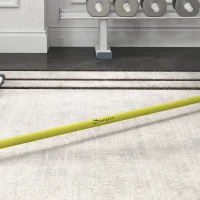 Soozier 7.2ft Weight Bar, Olympic Bar with Rotating Sleeves, Non-Slip Knurling Grip, 1500lbs Weight Capacity, Yellow(m-9)