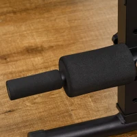 Soozier Sit Up Bench Core Workout Adjustable Thigh Support Foldable For Home Gym Exercise Black(m-10)