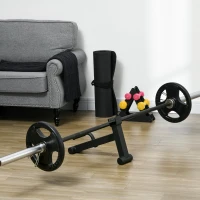 Soozier Barbell Jack, Deadlift Jack with Non-Slip Handle, Easily Load and Unload 440lbs Barbell Plates, for Home Gym Deadlifting Weight Training(m-8)