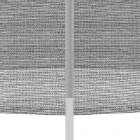 Soozier 14FT Enclosure Trampolining Bounce Safety Accessories Trampoline Net with 8 Poles, Grey(m-10)