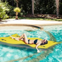 Soozier 7.5x4ft Floating Mat Floating Lily Pad Water Carpet Float Aqua Mat Water Recreation and Relaxing in Pool Beach Lake(m-8)