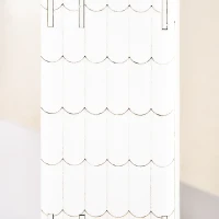 HOMCOM Christmas Advent Calendar, 2022 Light Up Table Xmas Wooden House Holiday Decoration with Countdown Drawer, Village, for kids Adults, White(m-9)