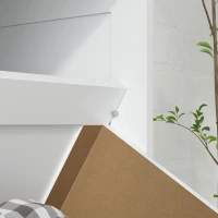 HOMCOM Tilt Out Laundry Cabinet, Laundry Basket Cabinet with 2 Baskets and 2 Louvered Doors, White(m-10)