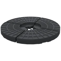 Outsunny Set of 4 Umbrella Base Weights Outdoor Parasol Holder for Cross Base Portable(m-2)