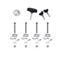 HOMCOM 52L Motorcycle Tail box Top Case Motorbike Trunk Helmet Carrier Luggage Helmet Storage Mount Rack w/ Keys(m-9)