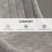 HOMCOM Adjustable Bar Stools Set of 2, Leathaire Swivel Barstools with Back and Footrest, Upholstered Bar Chairs for Kitchen, Dining Room, Home Pub, Grey(m-5)