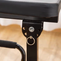 Soozier 3-in-1 Squat Machine w/ Resistance Bands, Adjustable Padded Bench & Leg Exerciser, Squats, Push Up, Sit Up for Home, Office, Gym Fitness Equipment, Yellow(m-10)