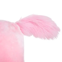 Qaba Kids Ride on Rocking Horse Toddler Plush Toy with Realistic Sounds and Swinging Tail for 3 Years Old Children(m-9)