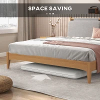 HOMCOM Convertible Floor Sofa, Foldable 2-Seater Lazy Sofa Sleeper with 9-position Backrest and 2 Pillows Cream White(m-7)