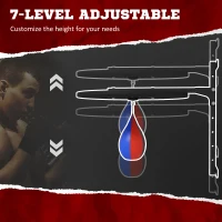 Soozier Wall Mounted Speed Bag Platform, Height Adjustable Punching Bag Training Kit(m-4)