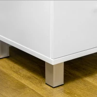 HOMCOM Chest of Drawers, Dresser with 6 Drawers for Bedroom, 6 Drawer Dresser for Living Room, White(m-10)