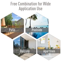 Outsunny 2-Piece Folding Dining Chair Set for Relaxing on Patio, Balcony, or Garden, Comfortable Outdoor Furniture with Armrests, Grey(m-6)