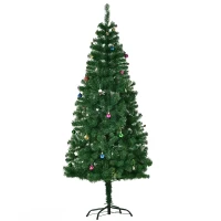 HOMCOM 6ft Green Christmas Tree Artificial Xmas Holidays Party with Decoration Ornament(m-2)