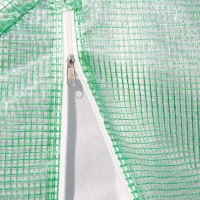 Outsunny 116" x 116" x 78" Large Walk-in Double Cover Polytunnel Greenhouse Outdoor w/ Roll-Up Zipper Doors and Windows Grow Plants, Seedlings, Herbs, or Flowers In Any Season-Gardening(m-10)