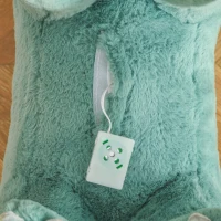 Qaba Kids Rocking Horse Plush Animal on Wooden Rockers with Sounds, Wooden Base, Baby Rocking Chair Green(m-10)