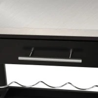 HOMCOM Room Essentials Portable Stainless Steel Top Kitchen Cart with Storage Drawer 3-Tier(m-9)