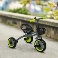 Qaba Tricycle for Kids Age 2-5, Toddler Bike for Children, Yellow(m-10)