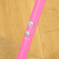 Qaba Folding Gymnastics Bar for Kids with Shock Absorption, Adjustable Gymnastics Horizontal Bar, Gymnastics Kip Bar for Home Use, Pink(m-8)