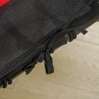 Soozier 63" Kids Trampoline Indoor with Enclosure Net Elastic Thick Padded Pole Gift for Ages 3-10 Years Old Red(m-9)