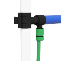 PawHut 3pc Dog Agility Training Equipment Set with Spray Water Tube, White(m-8)