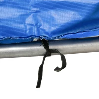 HOMCOM ⌀8ft Trampoline Pad ⌀96" Spring Safety Replacement Gym Bounce Jump Cover EPE Foam Blue(m-9)