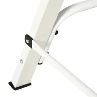 Outsunny Metal Porch Swing Stand, Heavy Duty Swing Frame, Hanging Chair Stand Only, 528 LBS Weight Capacity, for Backyard, Patio, Lawn, Playground, White(m-9)