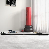 Soozier 7.2ft Weight Bar, Olympic Bar with Rotating Sleeves, Non-Slip Knurling Grip, 1500lbs Weight Capacity, Black(m-10)