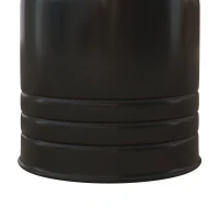 HOMCOM Round Side Table Set of 2, Nesting Coffee Tables w/ Wooden Lid, Metal Frame and Hidden Storage Space for Bedroom, Black(m-9)