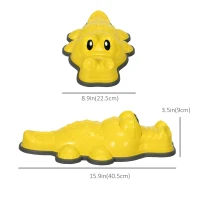 Outsunny 9Pcs Balance Stepping Stones with Anti-slip Edge, Obstacle Course Indoor Outdoor Play Equipment Toys, Stackable(m-3)