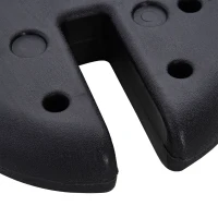 Outsunny Set of 4 Party Tent Canopy Weight Plate Kit Gazebo Pop Up Tent Anchor Base Weights Canopy Shelter Leg Weights(m-10)
