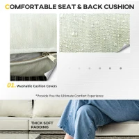 Outsunny 3 Pieces Wicker Patio Furniture Set with Liftable Middle Table, Aluminum Frame Full Assemblied Outdoor Sectional Conversation Sofa Set with 4" Thick Padded Cushions, Beige(m-5)