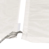 Outsunny 2 Piece Retractable Pergola Canopy Replacement for 10' x 10' Pergola, Pergola Shade Cover with Weight Rods, Beige(m-7)