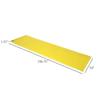 Soozier 16.5' x 5' Lily Pad Floating Mat for Water Recreation and Relaxing, Tear-Resistant XPE Foam Water Floating Mat for Lake, River, Beach, Pool, Yellow(m-3)